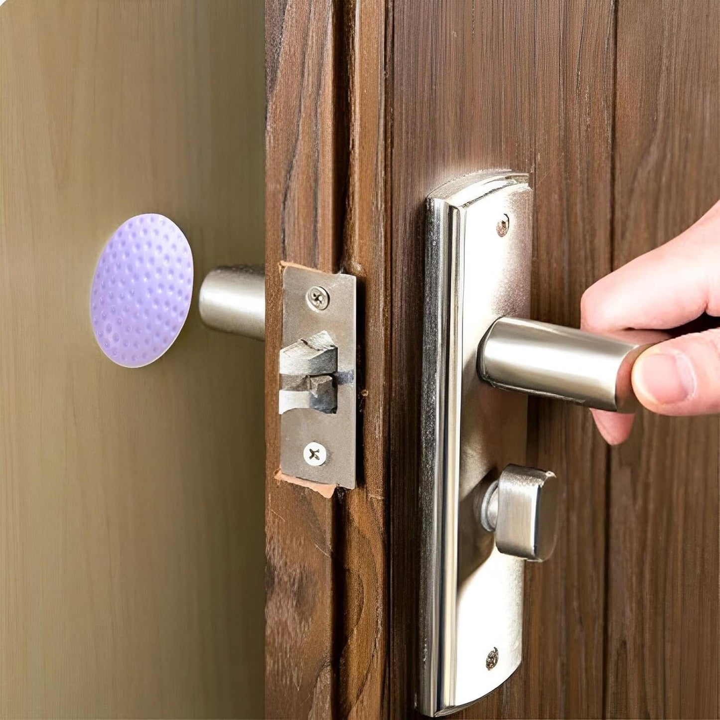 Butée de Porte - SecureStop™ - Mauve Pastel - Bebechouboutique