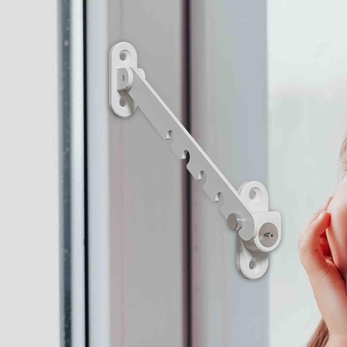Bloque Porte - ChildSafetyLockStopper™ - Blanc - Bebechouboutique