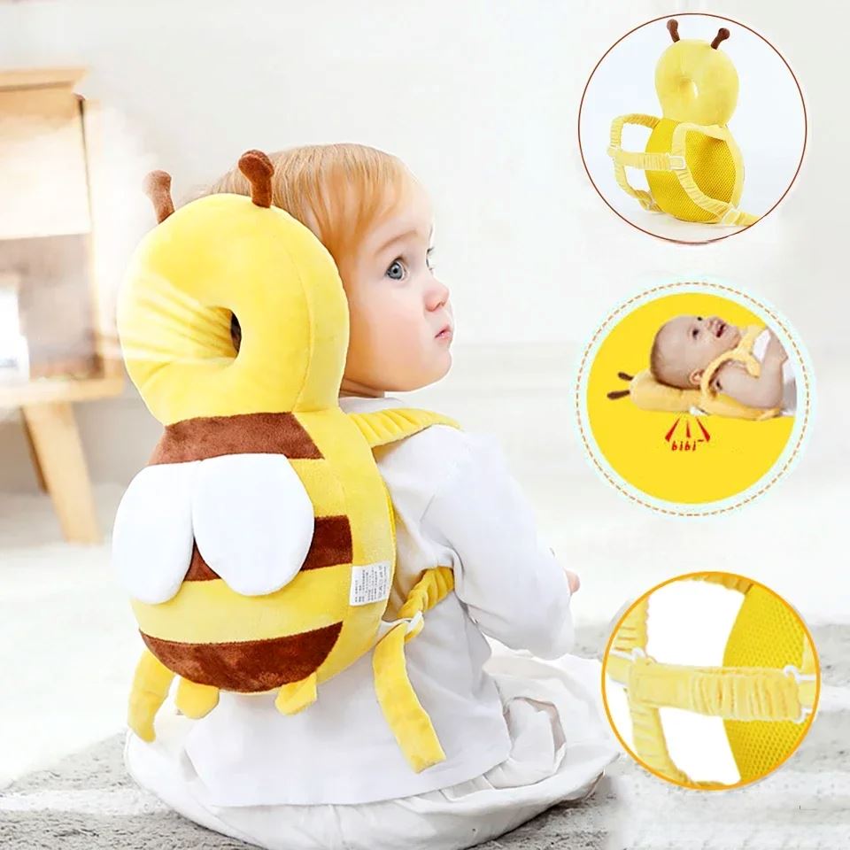 Coussin Bébé - BabyHeadBackProtector™ - Jaune - Bebechouboutique